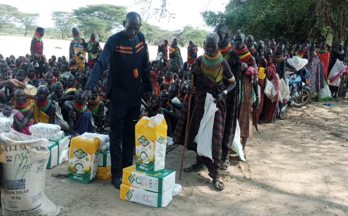 In de rij voor voedsel